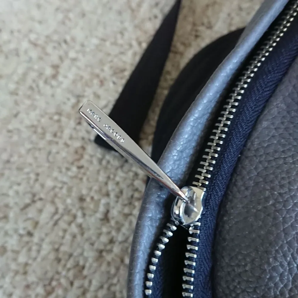 Marc Jacobs Gray Leather medium Varsity Backpack